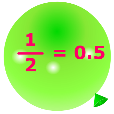 Pincha globos - Fracciones a decimales